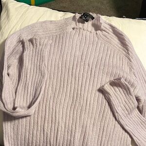 Gucci Light Lavender Ribbed Knit Mens Sweater
